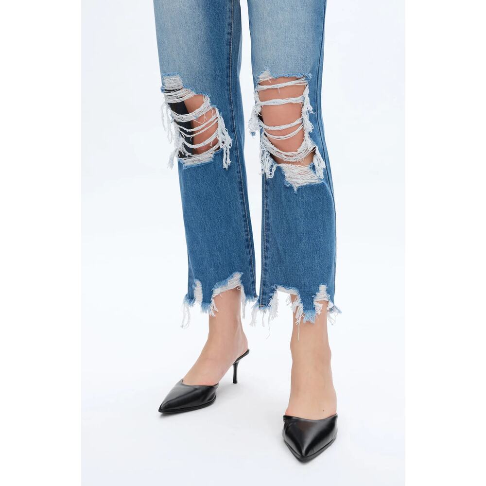 Yoyo High Rise Distressed Straight Leg - Picture 5 of 5